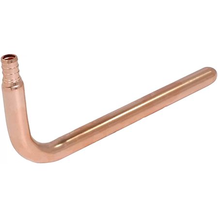 AMERICAN IMAGINATIONS 0.5 in. x 8.0 in. x 3.5 in. Copper Pex Stub Out Elbow AI-35124